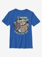 Star Wars The Mandalorian Three's A Charm Youth T-Shirt