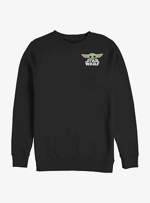 Star Wars The Mandalorian Child Faux Pocket Cute Sweatshirt