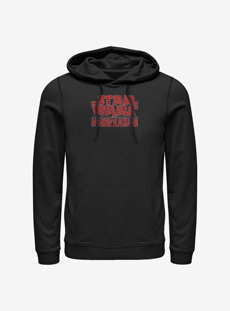 Star Wars The Mandalorian Red Way Logo Hoodie