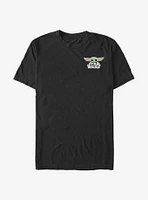Star Wars The Mandalorian Child Faux Pocket Cute T-Shirt