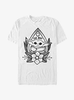 Star Wars The Mandalorian Child Large Planchette T-Shirt