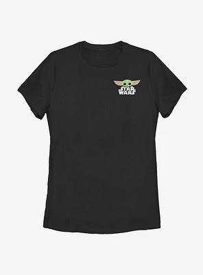 Star Wars The Mandalorian Child Faux Pocket Cute Womens T-Shirt