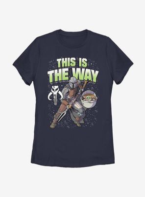 Star Wars The Mandalorian This Is Way Large Letters Womens T-Shirt