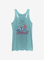 Star Wars The Mandalorian Child Japanese Text Womens Tank Top