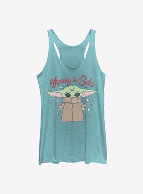 Star Wars The Mandalorian Child Merry And Cute Womens Tank Top