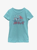 Star Wars The Mandalorian Child Japanese Text Youth Girls T-Shirt