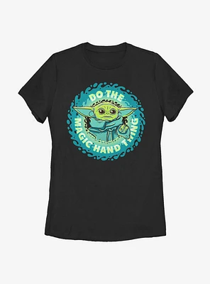 Star Wars The Mandalorian Child Do Hand Thing Womens T-Shirt