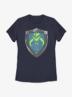 Star Wars The Mandalorian Shield Logo Womens T-Shirt