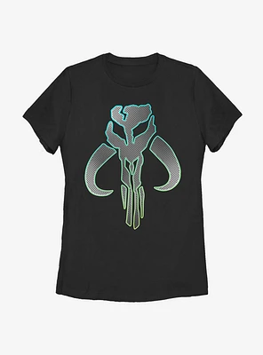 Star Wars The Mandalorian Silver Logo Womens T-Shirt
