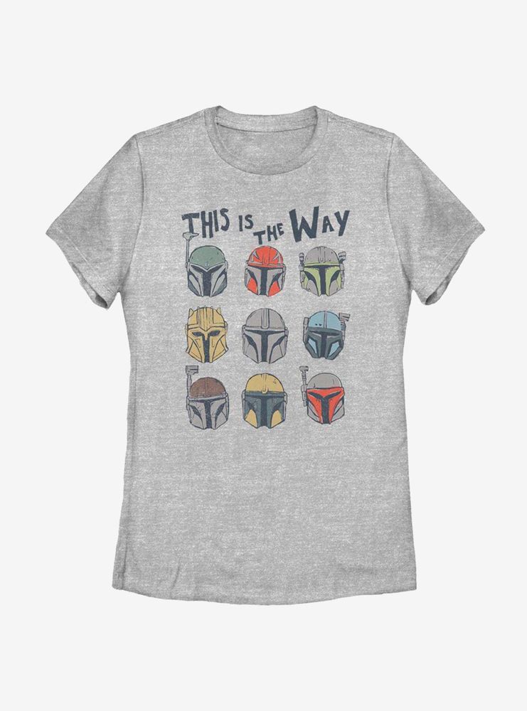 Star Wars The Mandalorian Way Helmets Womens T-Shirt