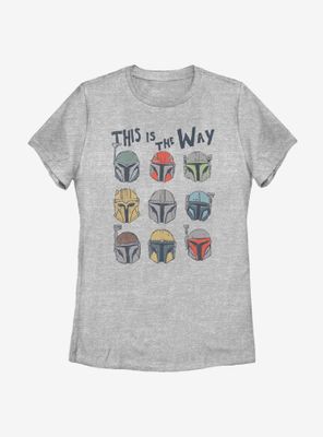 Star Wars The Mandalorian Way Helmets Womens T-Shirt