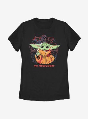 Star Wars The Mandalorian Child Space Bubbles Womens T-Shirt