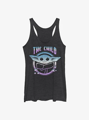 Star Wars The Mandalorian Child Stars Round Womens Tank Top
