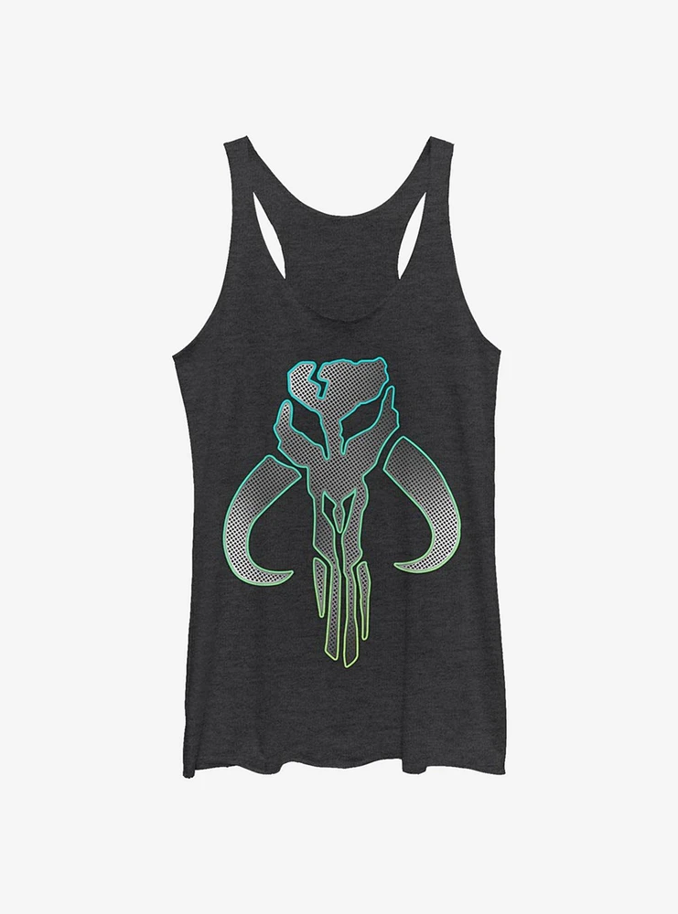 Star Wars The Mandalorian Silver Logo Womens Tank Top