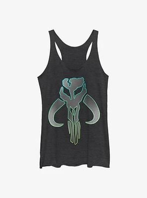 Star Wars The Mandalorian Silver Logo Womens Tank Top