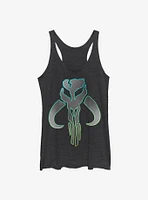 Star Wars The Mandalorian Silver Logo Womens Tank Top
