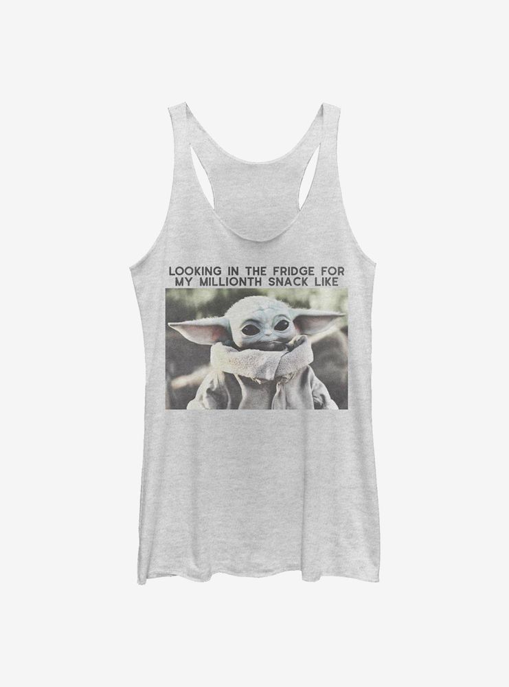 Star Wars The Mandalorian Child Millionth Snack Womens Tank Top