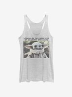 Star Wars The Mandalorian Child Millionth Snack Womens Tank Top