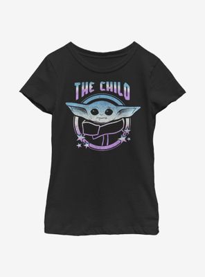 Star Wars The Mandalorian Child Stars Round Youth Girls T-Shirt