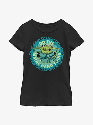 Star Wars The Mandalorian Child Do Hand Thing Youth Girls T-Shirt