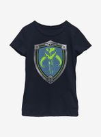 Star Wars The Mandalorian Shield Logo Youth Girls T-Shirt