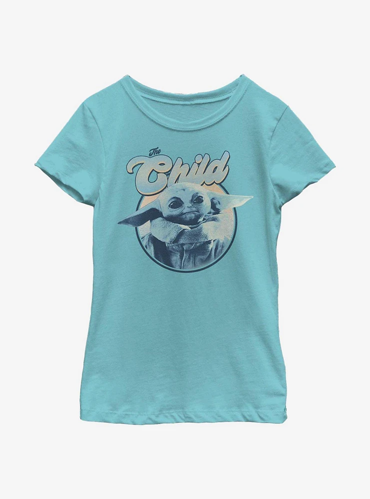 Star Wars The Mandalorian Retro Child Circle Youth Girls T-Shirt