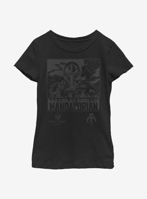 Star Wars The Mandalorian Stoic Youth Girls T-Shirt