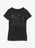 Star Wars The Mandalorian Stoic Youth Girls T-Shirt