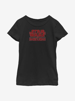 Star Wars The Mandalorian Red Way Logo Youth Girls T-Shirt