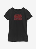 Star Wars The Mandalorian Red Way Logo Youth Girls T-Shirt