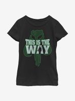 Star Wars The Mandalorian Way Pattern Youth Girls T-Shirt