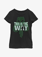 Star Wars The Mandalorian Way Pattern Youth Girls T-Shirt