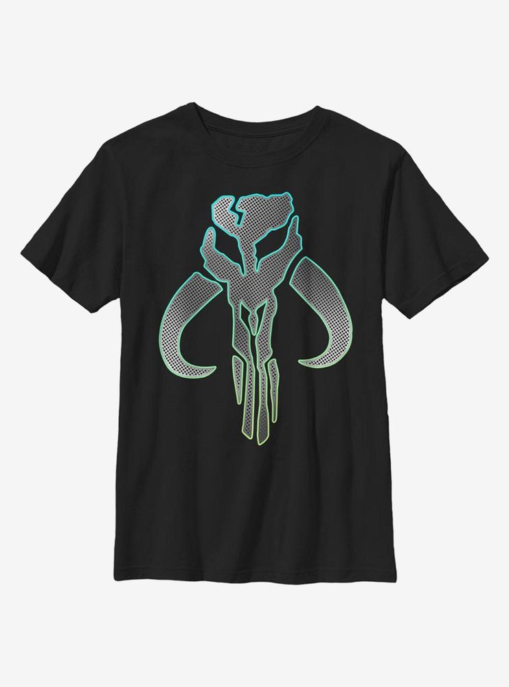 Star Wars The Mandalorian Silver Logo Youth T-Shirt