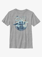 Star Wars The Mandalorian Retro Child Circle Youth T-Shirt