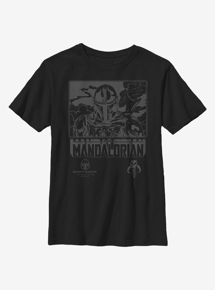 Star Wars The Mandalorian Stoic Youth T-Shirt