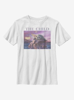 Star Wars The Mandalorian Child Pink Sky Youth T-Shirt