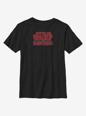 Star Wars The Mandalorian Red Way Logo Youth T-Shirt