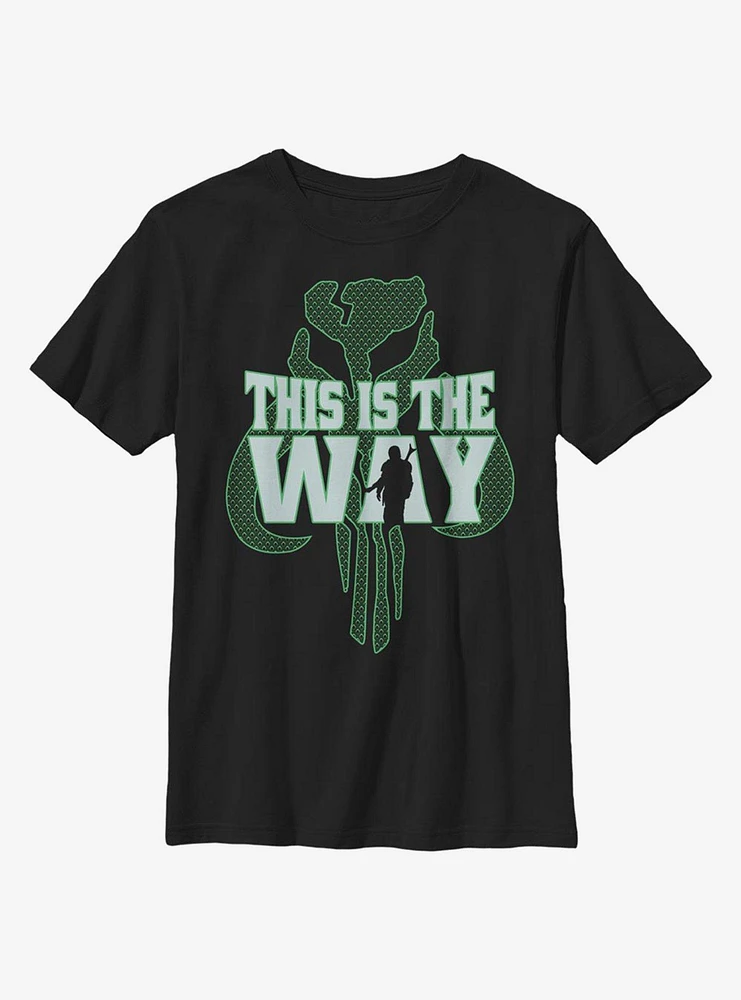 Star Wars The Mandalorian Way Pattern Youth T-Shirt