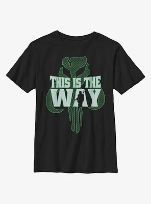 Star Wars The Mandalorian Way Pattern Youth T-Shirt