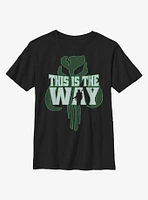 Star Wars The Mandalorian Way Pattern Youth T-Shirt