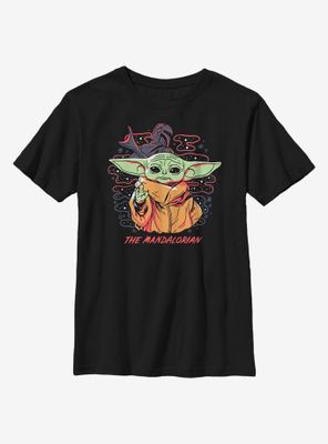 Star Wars The Mandalorian Child Space Bubbles Youth T-Shirt