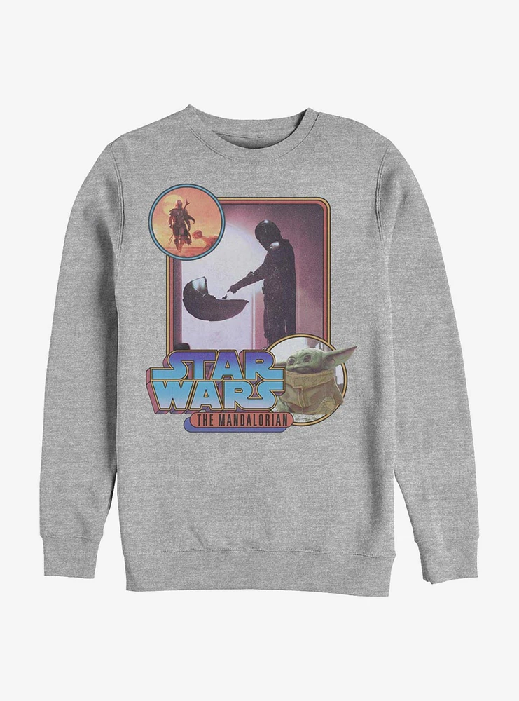 Star Wars The Mandalorian Child Retro Design Sweatshirt