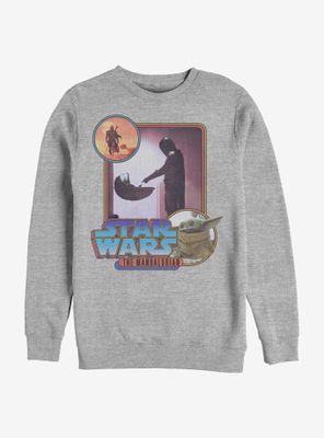 Star Wars The Mandalorian Child Retro Design Sweatshirt