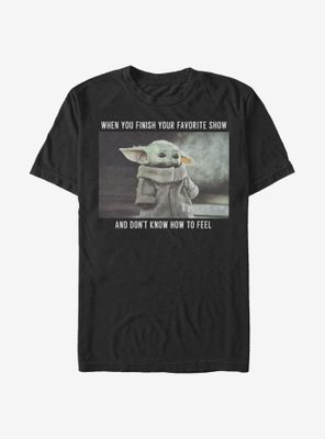 Star Wars The Mandalorian Child Favorite Show Meme T-Shirt