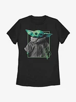 Star Wars The Mandalorian Child Border Womens T-Shirt