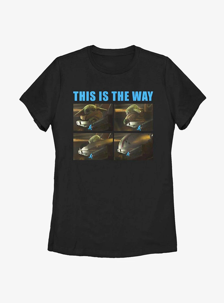 Star Wars The Mandalorian Child Closed Way Womens T-Shirt
