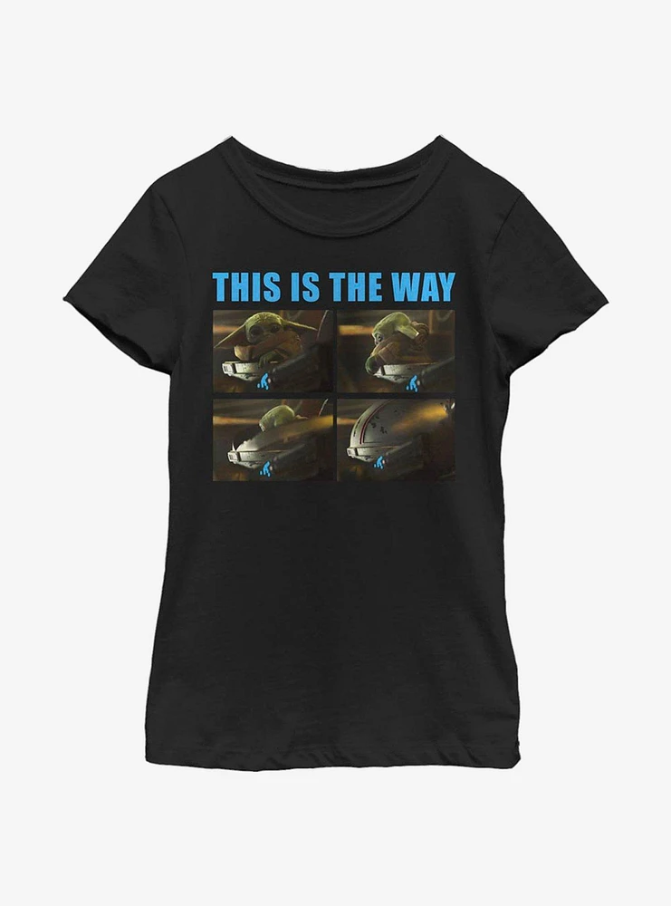 Star Wars The Mandalorian Child Closed Way Youth Girls T-Shirt