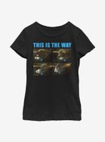 Star Wars The Mandalorian Child Closed Way Youth Girls T-Shirt