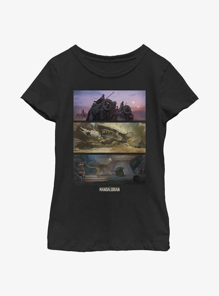 Star Wars The Mandalorian Epic Story Youth Girls T-Shirt