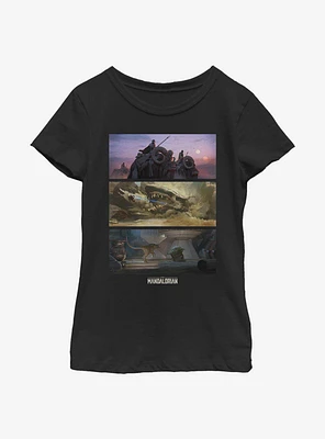 Star Wars The Mandalorian Epic Story Youth Girls T-Shirt